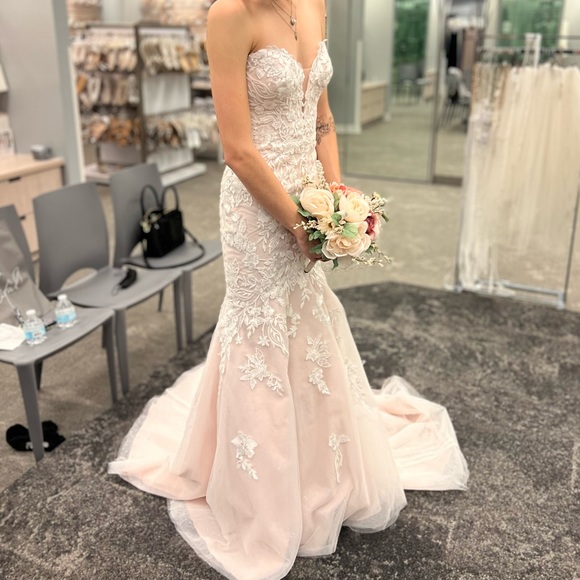 david's bridal blush pink bridesmaid dress Blush Pink Bridesmaid Gowns